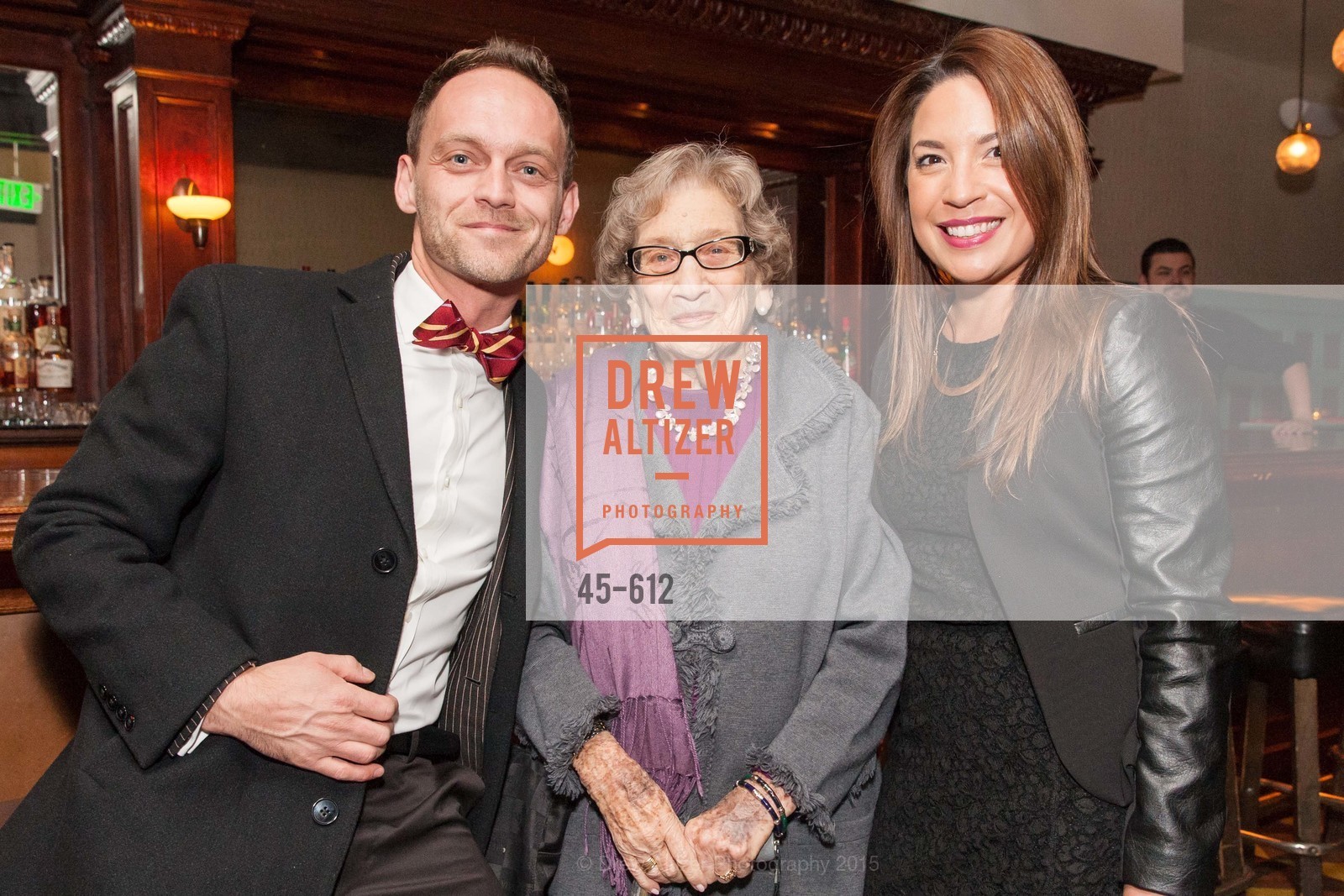 Kasper Koczab, Rita Semel, Michelle Balance, San Francisco Magazine Power Issue, Cafe du Nord. 2174 Market St, December 1st, 2015, Photo #45-612 Kasper Koczab, Rita Semel, Michelle Balance, Photo #45-612