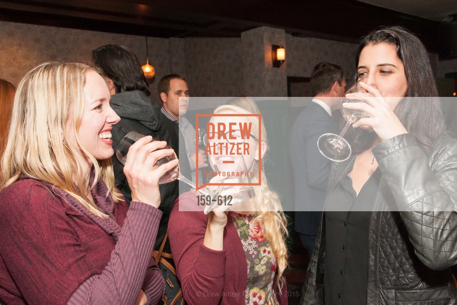 Heather Knight, Lizzie Johnson, Emily Green, San Francisco Magazine Power Issue, Cafe du Nord. 2174 Market St, December 1st, 2015, Photo #159-612 Heather Knight, Lizzie Johnson, Emily Green, Photo #159-612