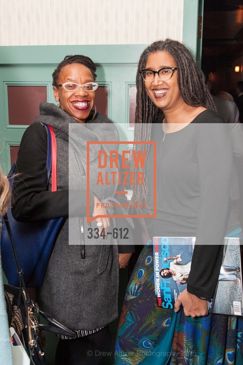 Lateefah Simon, Aya de Leon, San Francisco Magazine Power Issue, Cafe du Nord. 2174 Market St, December 1st, 2015, Photo #334-612 Lateefah Simon, Aya de Leon, Photo #334-612