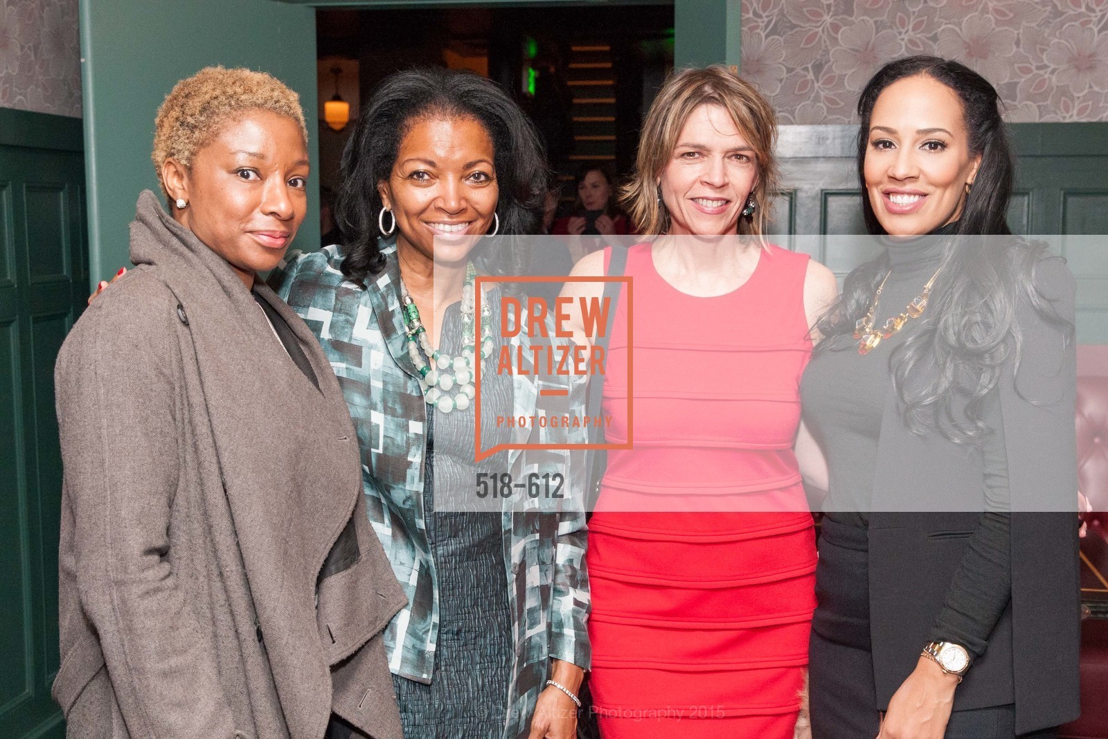 Abena Adjei, Denise Bradley-Tyson, Beth Schnitzer, Tanya Sam, San Francisco Magazine Power Issue, Cafe du Nord. 2174 Market St, December 1st, 2015, Photo #518-612 Abena Adjei, Denise Bradley-Tyson, Beth Schnitzer, Tanya Sam, Photo #518-612
