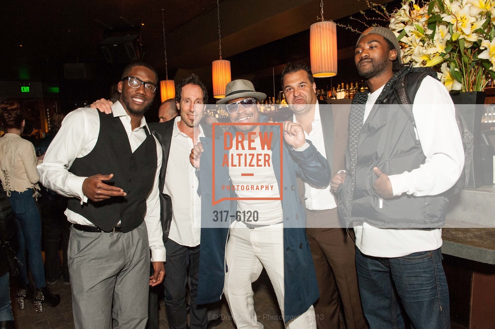 Joshua Johnson, Martin Shore, Marshawn Lynch, Ron Fiore, NFL Celebrity Bartending at Matrix Fillmore, US, March 4th, 2013, Photo #317-6120 Joshua Johnson, Martin Shore, Marshawn Lynch, Ron Fiore, Photo #317-6120