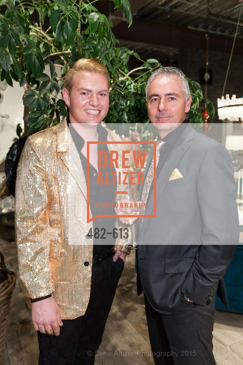 Brice Stanek, Anthony Murphy, Go Gold ASID Holiday Party, Coup D'etat Showroom. 111 Rhode Island St. #1, December 1st, 2015, Photo #482-613 Brice Stanek, Anthony Murphy, Photo #482-613