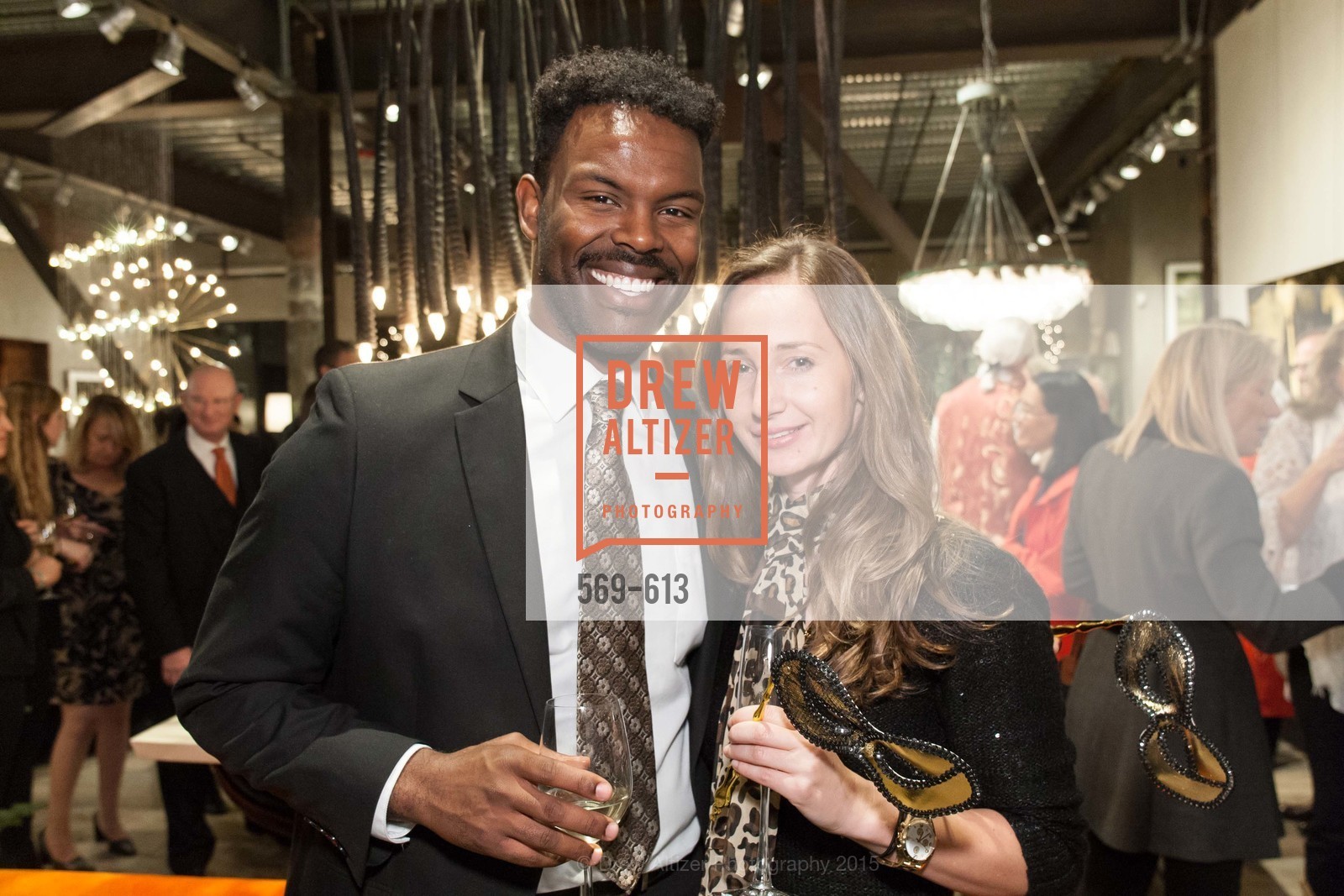 Malcolm Stanley, Christina Truder, Go Gold ASID Holiday Party, Coup D'etat Showroom. 111 Rhode Island St. #1, December 1st, 2015, Photo #569-613 Malcolm Stanley, Christina Truder, Photo #569-613