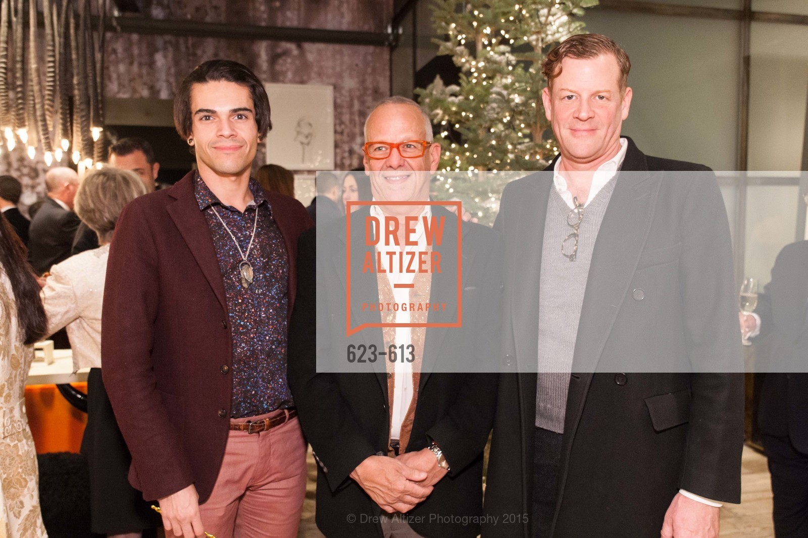 Grey Lux, Abner Lapovsky, Stuart Gilbert, Go Gold ASID Holiday Party, Coup D'etat Showroom. 111 Rhode Island St. #1, December 1st, 2015, Photo #623-613 Grey Lux, Abner Lapovsky, Stuart Gilbert, Photo #623-613