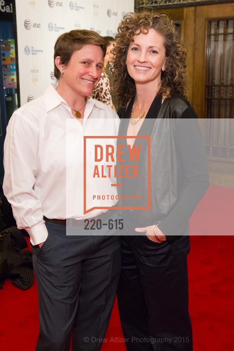 Lisa Harding, Sarah Bush, Jennifer Siebel Newsom's Castro Screening The Mask You Live In, Castro Theatre. 429 Castro Street, December 2nd, 2015, Photo #220-615 Lisa Harding, Sarah Bush, Photo #220-615