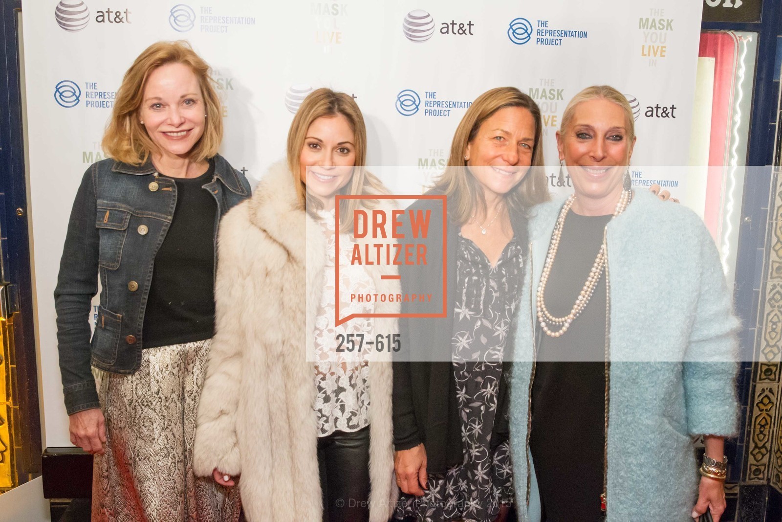 Janice Zakin, Monica Potter, Marcy Brant, Betsy Linder, Jennifer Siebel Newsom's Castro Screening The Mask You Live In, Castro Theatre. 429 Castro Street, December 2nd, 2015,Drew Altizer, Drew Altizer Photography, full-service agency, private events, San Francisco photographer, photographer california