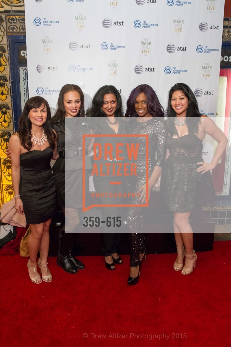 Stacy Lin, Jessica Robinson, Shilpa Vichare, Pernela Sommerville, Jen Hernandez, Jennifer Siebel Newsom's Castro Screening The Mask You Live In, Castro Theatre. 429 Castro Street, December 2nd, 2015,Drew Altizer, Drew Altizer Photography, full-service event agency, private events, San Francisco photographer, photographer California