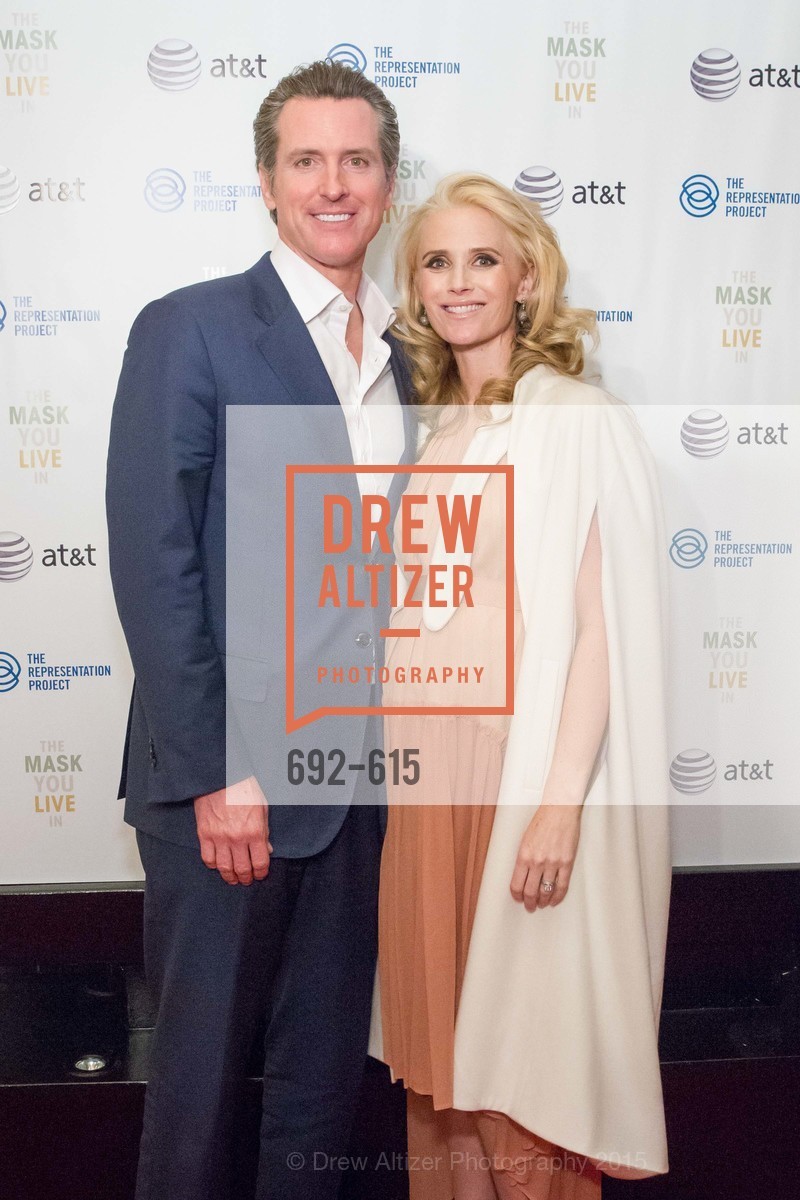 Gavin Newsom with Jennifer Siebel Newsom