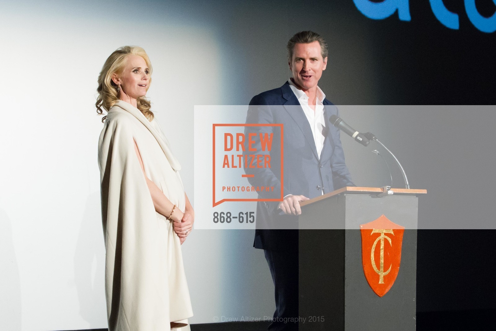 Jennifer Siebel Newsom, Gavin Newsom, Jennifer Siebel Newsom's Castro Screening The Mask You Live In, Castro Theatre. 429 Castro Street, December 2nd, 2015,Drew Altizer, Drew Altizer Photography, full-service agency, private events, San Francisco photographer, photographer california