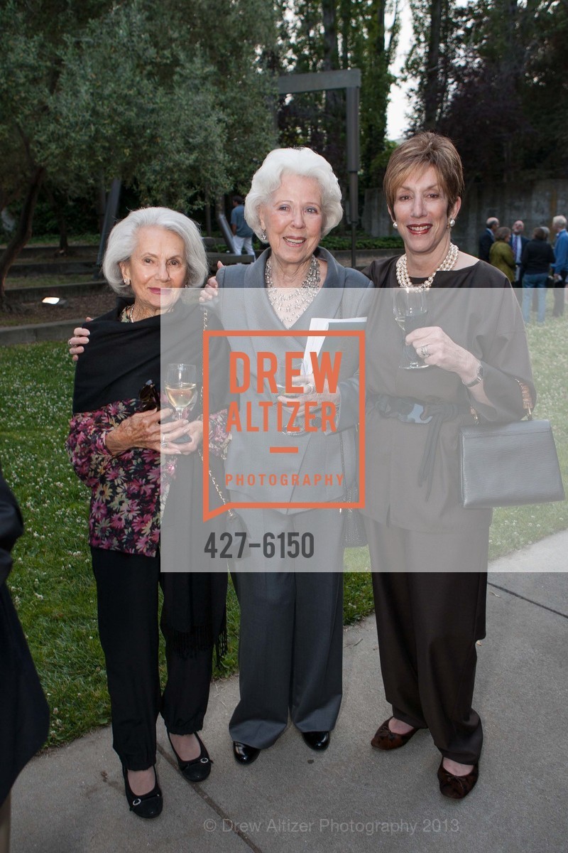 Florence Helzel, Lois De Domenico, Diane Frankel, UC Berkeley Art Museum and Pacific Film Archive Gala 2013, US, May 7th, 2013, Photo #427-6150 Florence Helzel, Lois De Domenico, Diane Frankel, Photo #427-6150