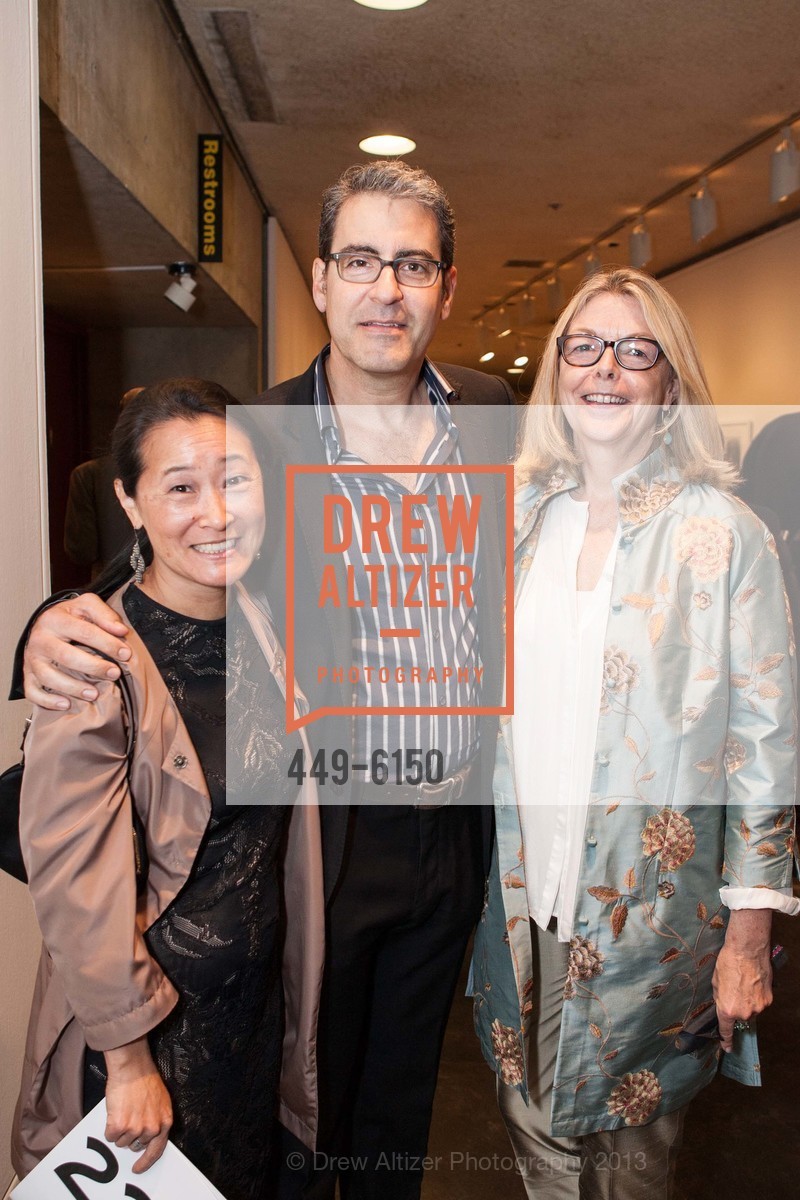 Joanne Hom, Steven Addis, Lucinda Barnes, UC Berkeley Art Museum and Pacific Film Archive Gala 2013, US, May 7th, 2013, Photo #449-6150 Joanne Hom, Steven Addis, Lucinda Barnes, Photo #449-6150