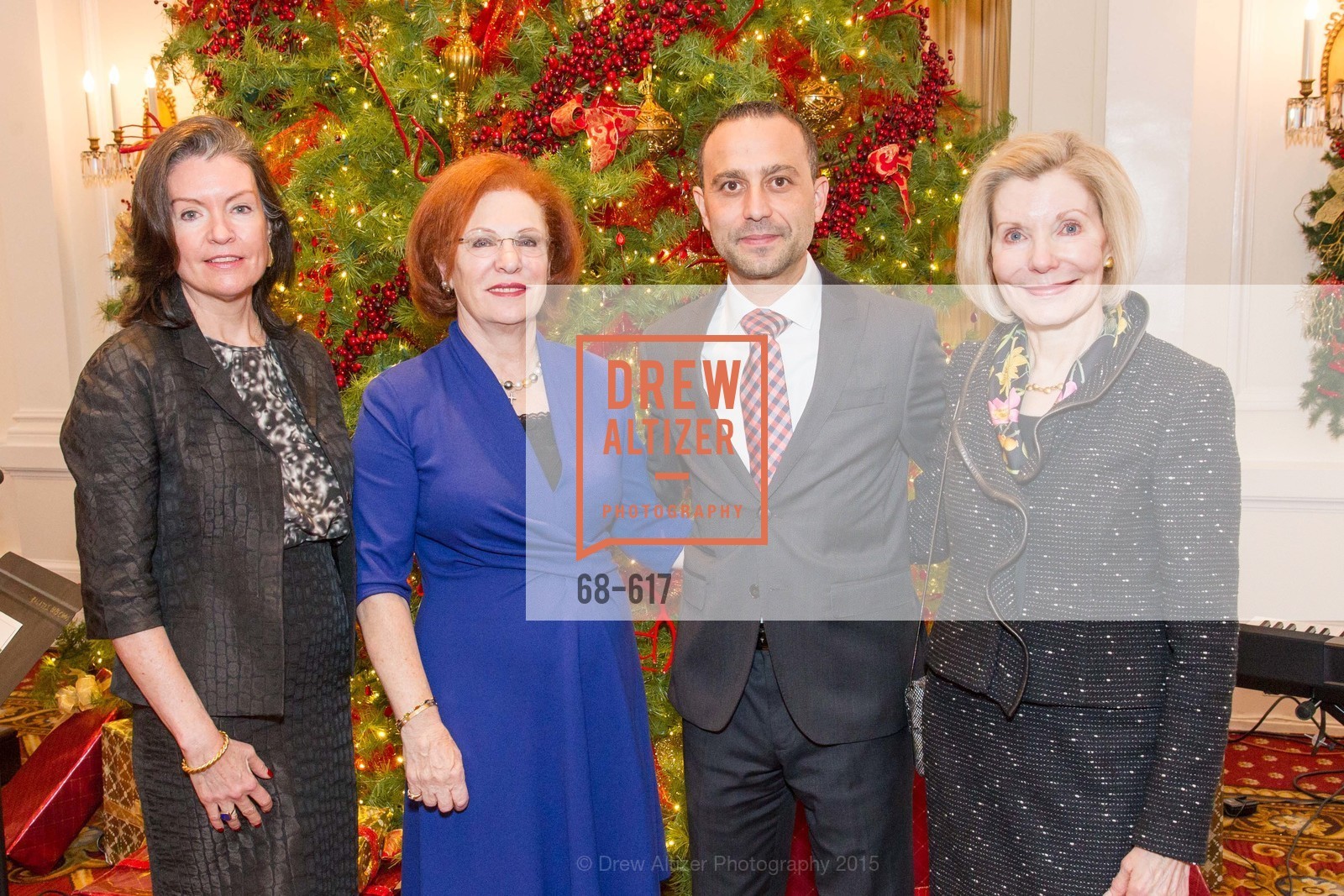 Elizabeth Birka-White, Romana Bracco, Gabriele Delmonaco, Barbara Traisman, Boy's & Girls' Towns of Italy Holiday Luncheon, The Olympic Club. 524 Post Street, December 3rd, 2015,Drew Altizer, Drew Altizer Photography, full-service agency, private events, San Francisco photographer, photographer california