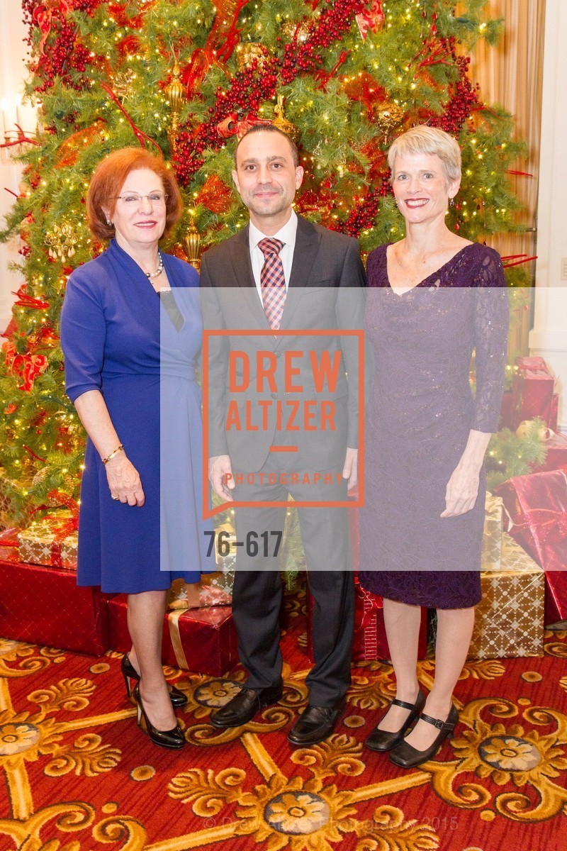 Romana Bracco, Gabriele Delmonaco, Lauren Ross, Boy's & Girls' Towns of Italy Holiday Luncheon, The Olympic Club. 524 Post Street, December 3rd, 2015, Photo #76-617 Romana Bracco, Gabriele Delmonaco, Lauren Ross, Photo #76-617