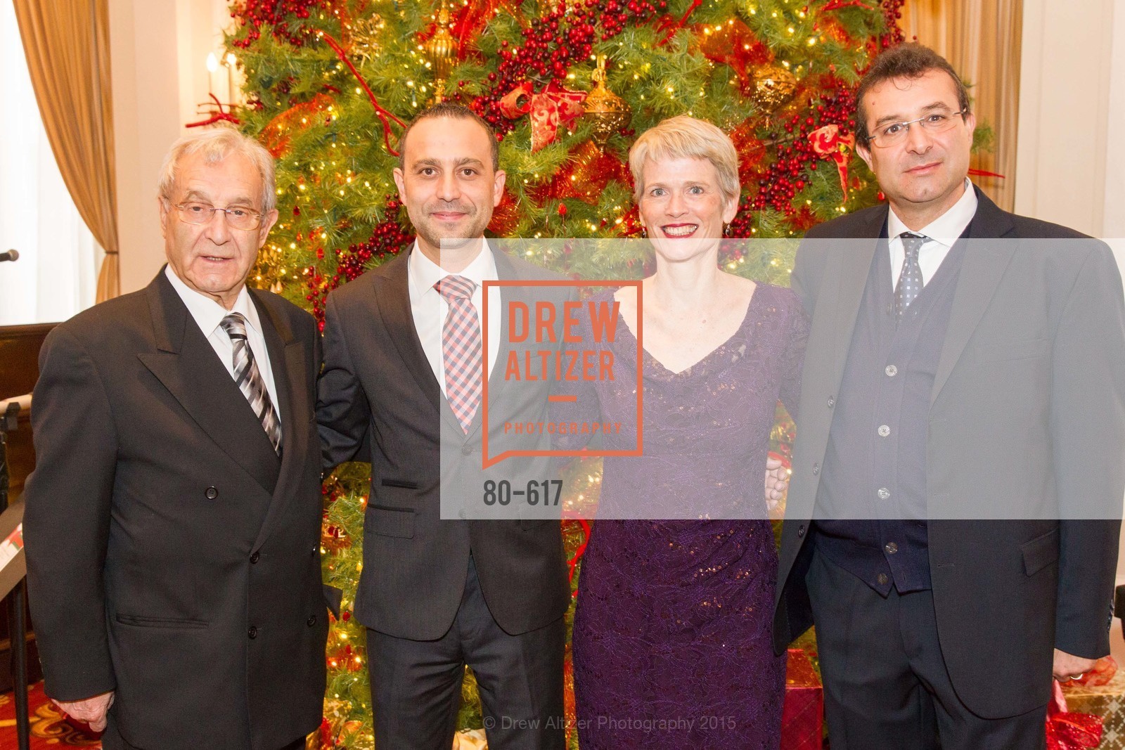 Porfirio Grazioli, Gabriele Delmonaco, Lauren Ross, Marco Grazioli, Boy's & Girls' Towns of Italy Holiday Luncheon, The Olympic Club. 524 Post Street, December 3rd, 2015,Drew Altizer, Drew Altizer Photography, full-service agency, private events, San Francisco photographer, photographer california
