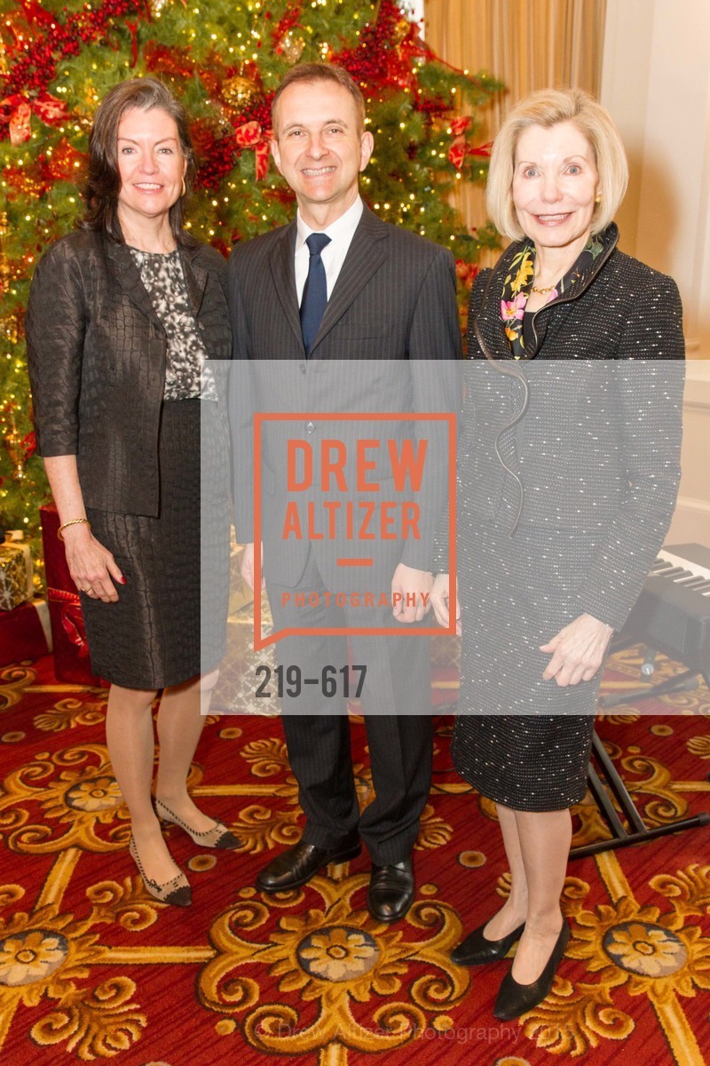 Elizabeth Birka-White, Mauro Battocchi, Barbara Traisman, Boy's & Girls' Towns of Italy Holiday Luncheon, The Olympic Club. 524 Post Street, December 3rd, 2015,Drew Altizer, Drew Altizer Photography, full-service event agency, private events, San Francisco photographer, photographer California