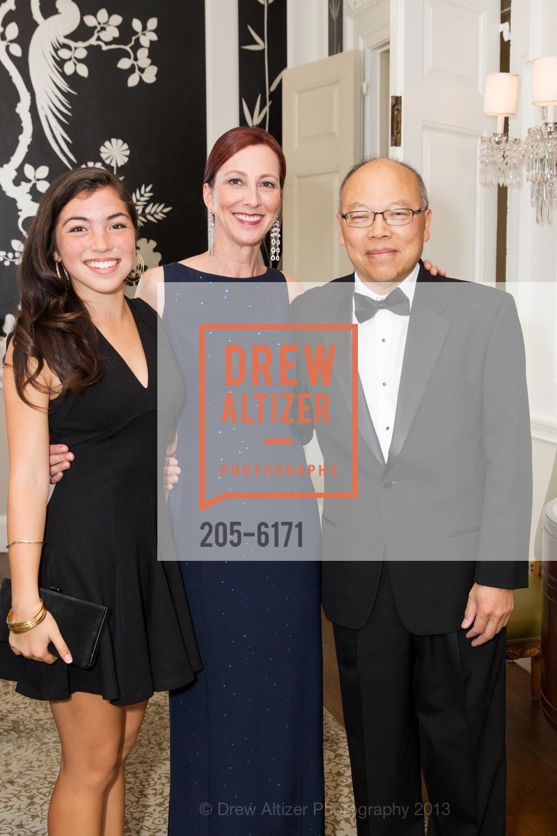 Johanna Wong, Katy Hallal, Stanley Wong, HELPERS 60th Anniversary and JOY VENTURINI BIANCHI'S 75th Birthday, US, October 5th, 2013, Photo #205-6171 Johanna Wong, Katy Hallal, Stanley Wong, Photo #205-6171