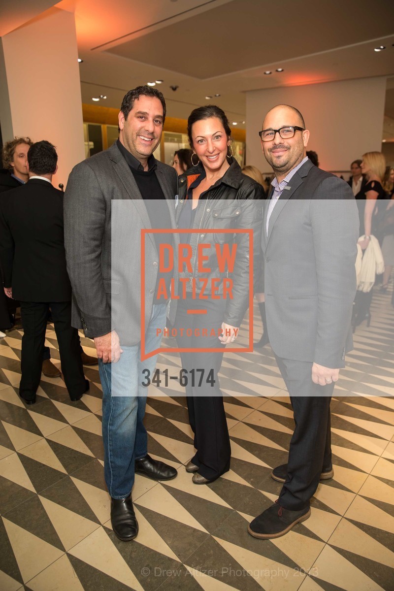Moise Cohen, Deborah Cohen, Michael Feldman, BARNEY'S NEW YORK Bay Lights with Leo Villareal, US, November 7th, 2013, Photo #341-6174 Moise Cohen, Deborah Cohen, Michael Feldman, Photo #341-6174