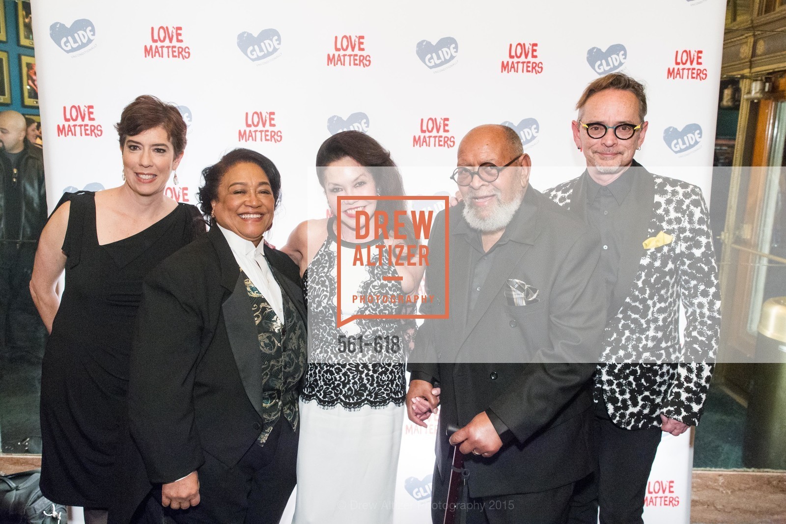 Kristen Growney Yamamoto, Rita Shimmin, Janice Mirikitani, Cecil Williams, Thomas Walsh, GLIDE’s Annual Holiday Jam: Love Matters, The Warfield Theatre. 982 Market, December 3rd, 2015,Drew Altizer, Drew Altizer Photography, full-service agency, private events, San Francisco photographer, photographer california