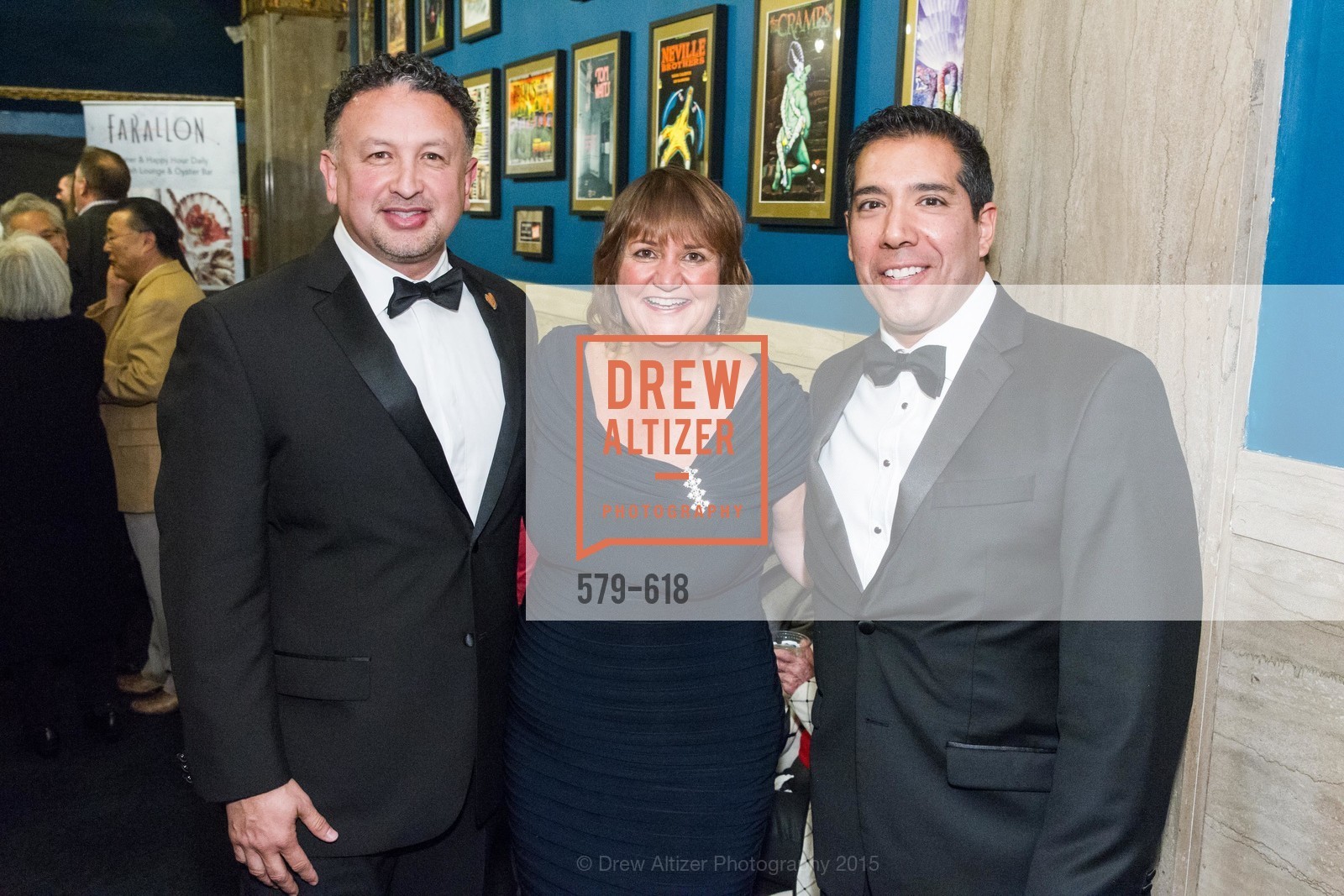 Miguel Bustos, Karen Oliveto, Alex Rivera, GLIDE’s Annual Holiday Jam: Love Matters, The Warfield Theatre. 982 Market, December 3rd, 2015, Photo #579-618 Miguel Bustos, Karen Oliveto, Alex Rivera, Photo #579-618