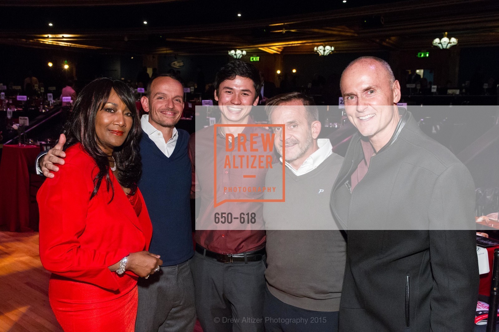 Wanda Whitaker, Zain Elmarouk, Hugh Berryman, Gabriel Galluccio, Chip Conley, GLIDE’s Annual Holiday Jam: Love Matters, The Warfield Theatre. 982 Market, December 3rd, 2015, Photo #650-618 Wanda Whitaker, Zain Elmarouk, Hugh Berryman, Gabriel Galluccio, Chip Conley, Photo #650-618