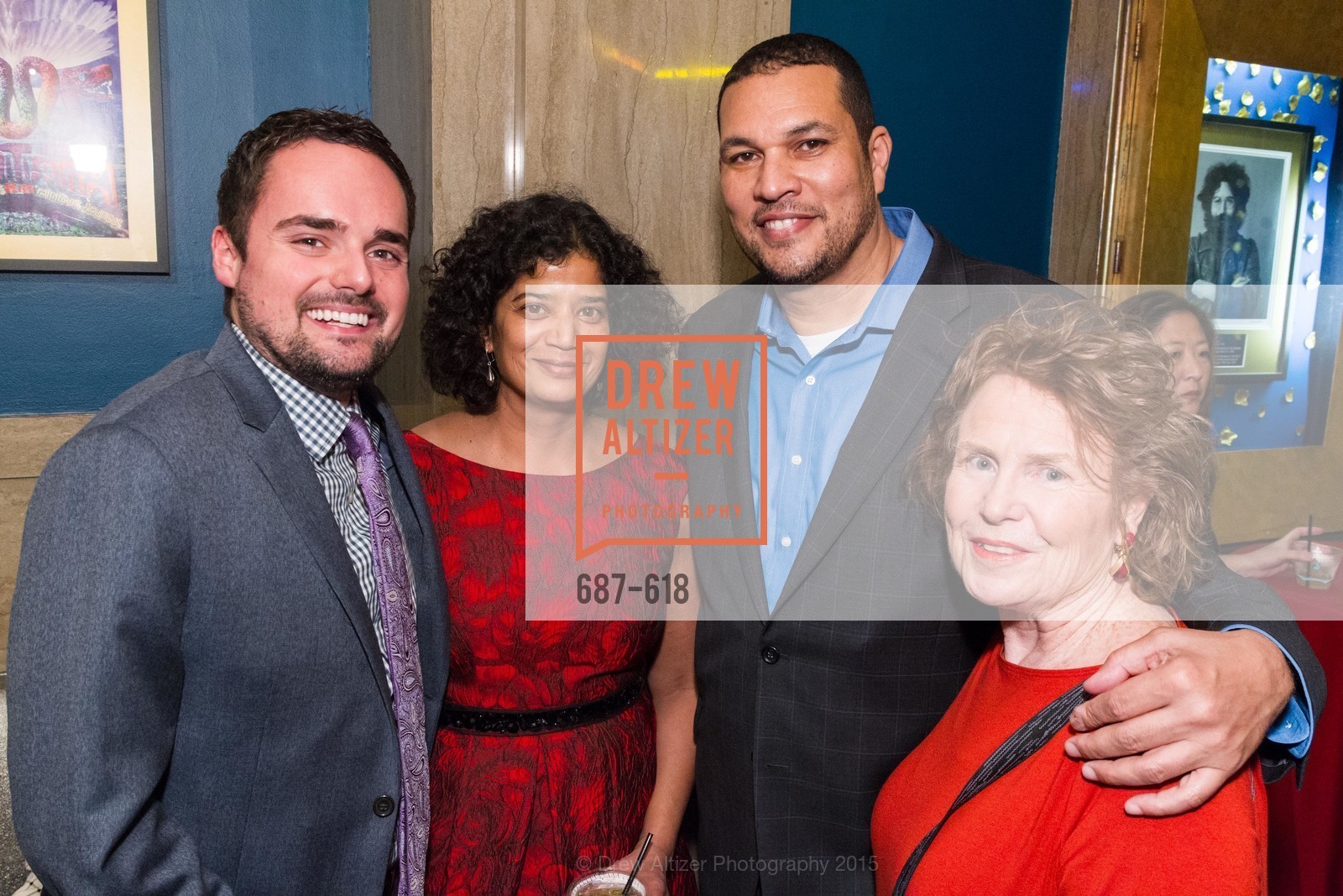 Jimmy San Marco, Shireen McFadden, George Bridges, Candace Snyder, GLIDE’s Annual Holiday Jam: Love Matters, The Warfield Theatre. 982 Market, December 3rd, 2015, Photo #687-618 Jimmy San Marco, Shireen McFadden, George Bridges, Candace Snyder, Photo #687-618