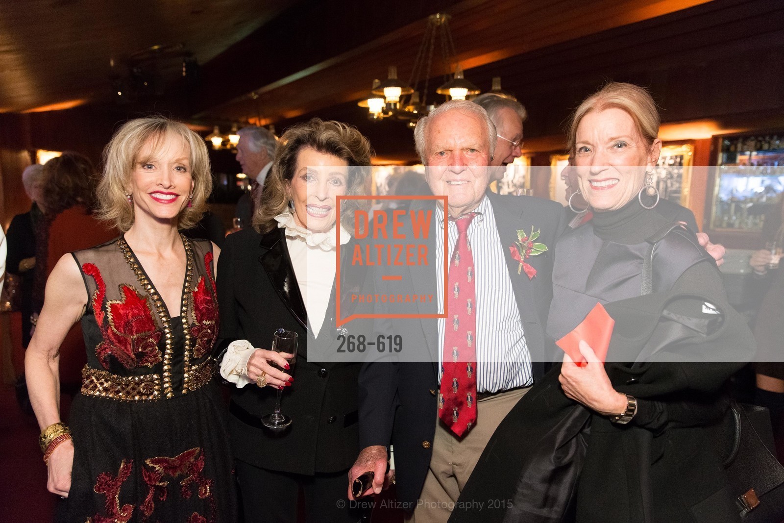 OJ Shansby, Ellie Killebrew Brown, JIm Ludwig, Patsy Ludwig, Shansby/Matarasso Holiday Lunch, Bimbo's 365 Club. 1025 Columbus Ave, December 4th, 2015