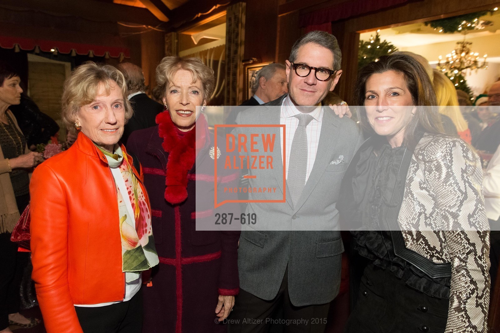 Nancy Bechtle, Barbara Brookins-schneider, Steven Volpe, Sloan Barnett, Shansby/Matarasso Holiday Lunch, Bimbo's 365 Club. 1025 Columbus Ave, December 4th, 2015,Drew Altizer, Drew Altizer Photography, full-service agency, private events, San Francisco photographer, photographer california