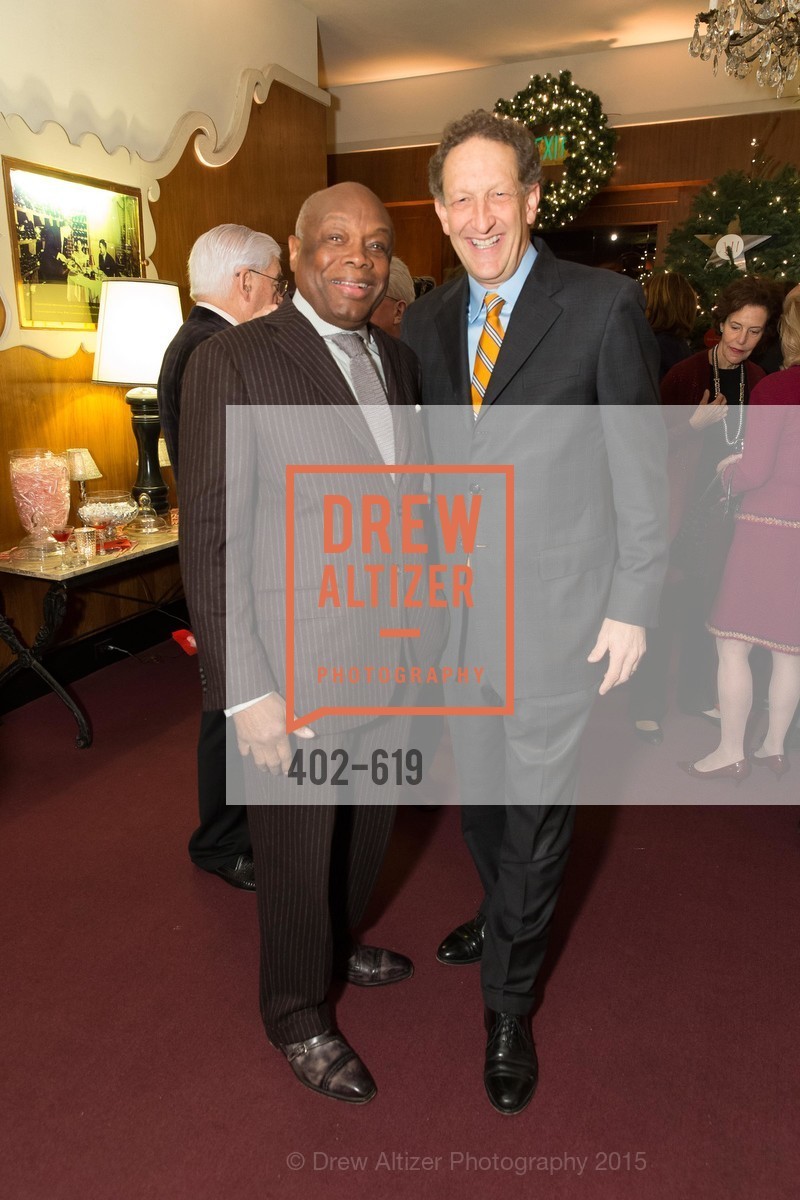 Willie Brown, Larry Baer, Shansby/Matarasso Holiday Lunch, Bimbo's 365 Club. 1025 Columbus Ave, December 4th, 2015,Drew Altizer, Drew Altizer Photography, full-service event agency, private events, San Francisco photographer, photographer California