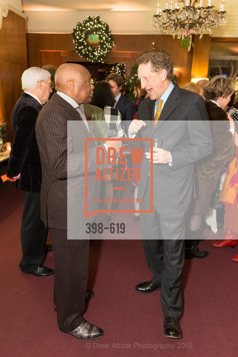 Willie Brown, Larry Baer, Shansby/Matarasso Holiday Lunch, Bimbo's 365 Club. 1025 Columbus Ave, December 4th, 2015,Drew Altizer, Drew Altizer Photography, full-service agency, private events, San Francisco photographer, photographer california