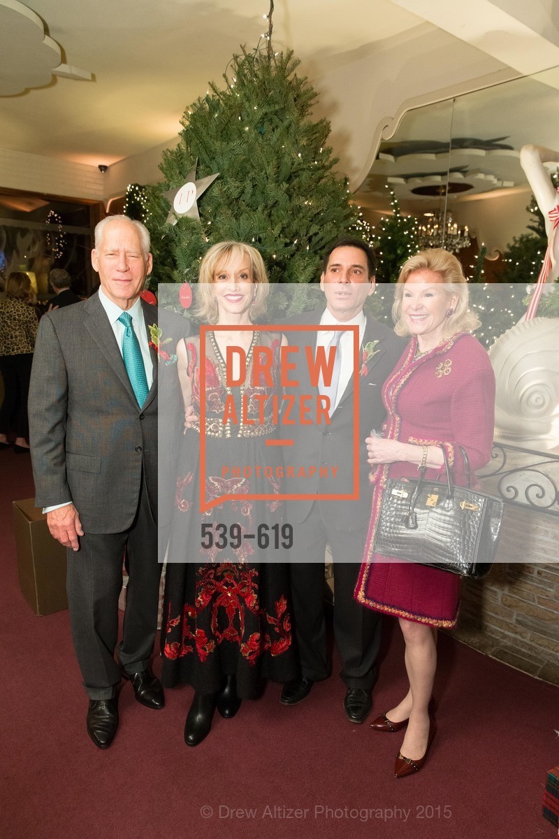 Gary Shansby, OJ Shansby, Seth Matarasso, Dede Wilsey, Shansby/Matarasso Holiday Lunch, Bimbo's 365 Club. 1025 Columbus Ave, December 4th, 2015, Photo #539-619 Gary Shansby, OJ Shansby, Seth Matarasso, Dede Wilsey, Photo #539-619