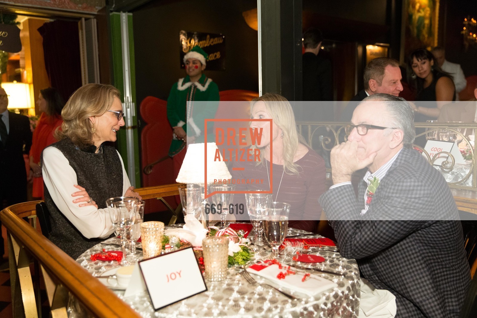 Jennifer Biederbeck, Rosemary Baker, Elliott Felson, Shansby/Matarasso Holiday Lunch, Bimbo's 365 Club. 1025 Columbus Ave, December 4th, 2015, Photo #669-619 Jennifer Biederbeck, Rosemary Baker, Elliott Felson, Photo #669-619
