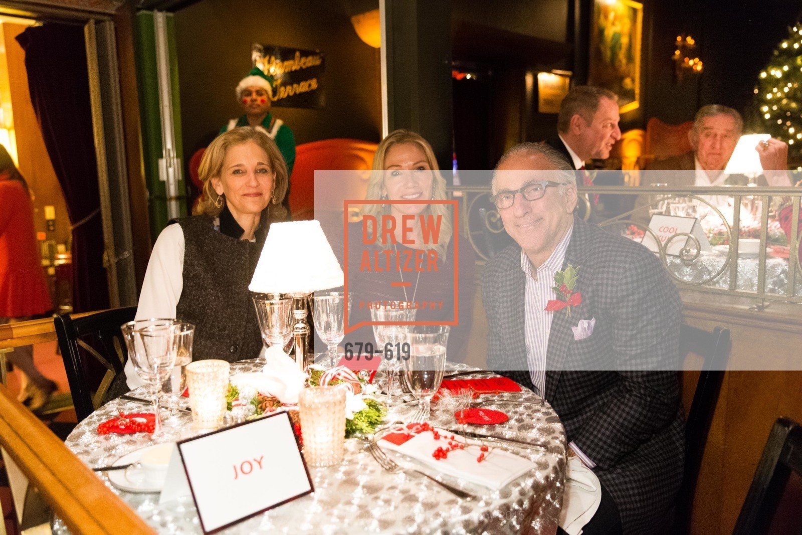 Jennifer Biederbeck, Rosemary Baker, Elliott Felson, Shansby/Matarasso Holiday Lunch, Bimbo's 365 Club. 1025 Columbus Ave, December 4th, 2015,Drew Altizer, Drew Altizer Photography, full-service agency, private events, San Francisco photographer, photographer california