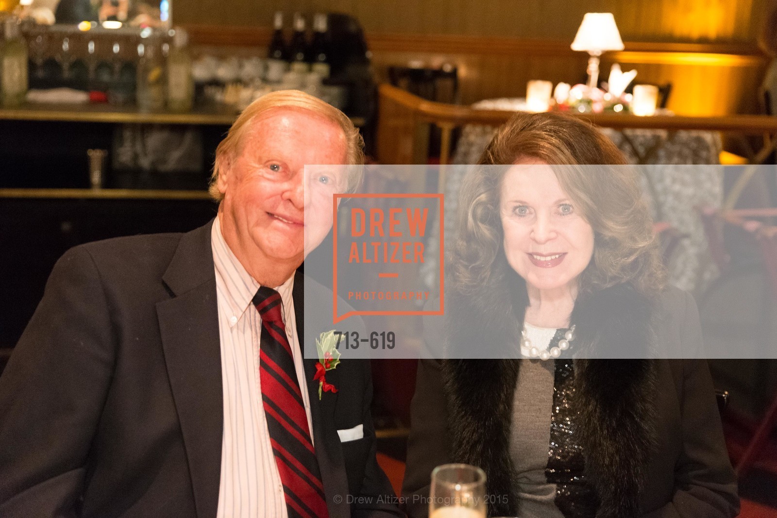 Harry DeWilt, Ann Caen, Shansby/Matarasso Holiday Lunch, Bimbo's 365 Club. 1025 Columbus Ave, December 4th, 2015, Photo #713-619 Harry DeWilt, Ann Caen, Photo #713-619