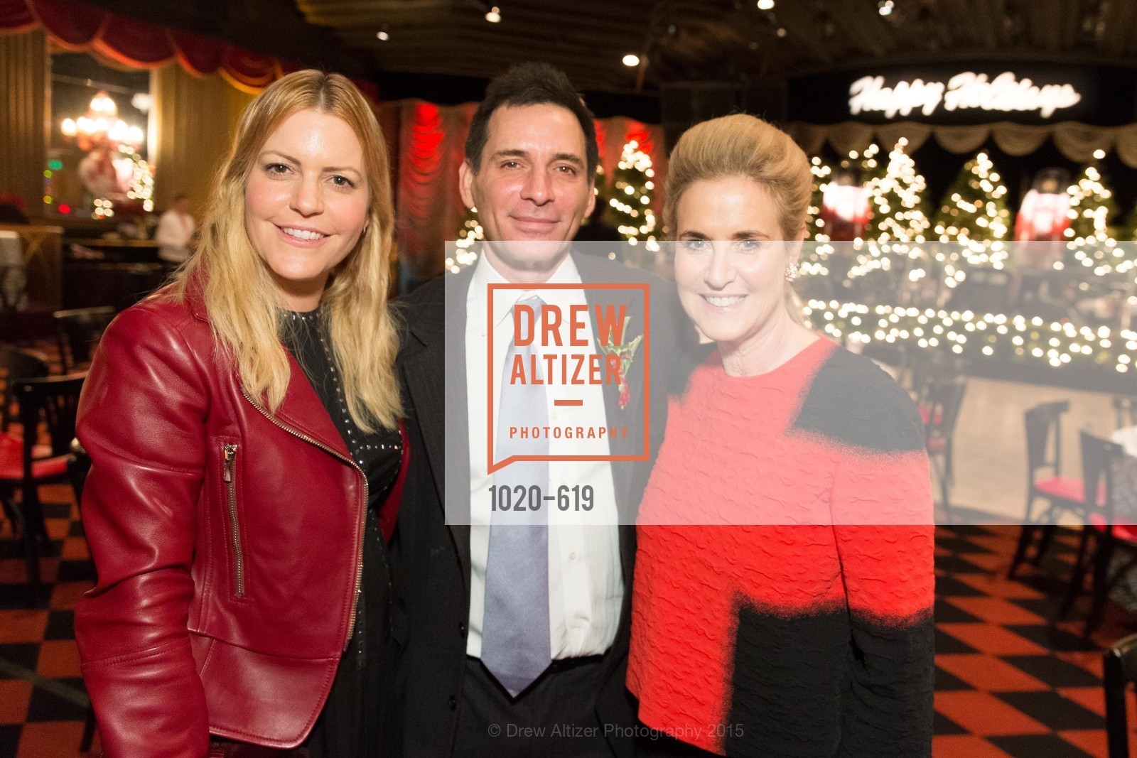 Suzanne Felson, Seth Matarasso, Lisa Goldman, Shansby/Matarasso Holiday Lunch, Bimbo's 365 Club. 1025 Columbus Ave, December 4th, 2015,Drew Altizer, Drew Altizer Photography, full-service agency, private events, San Francisco photographer, photographer california