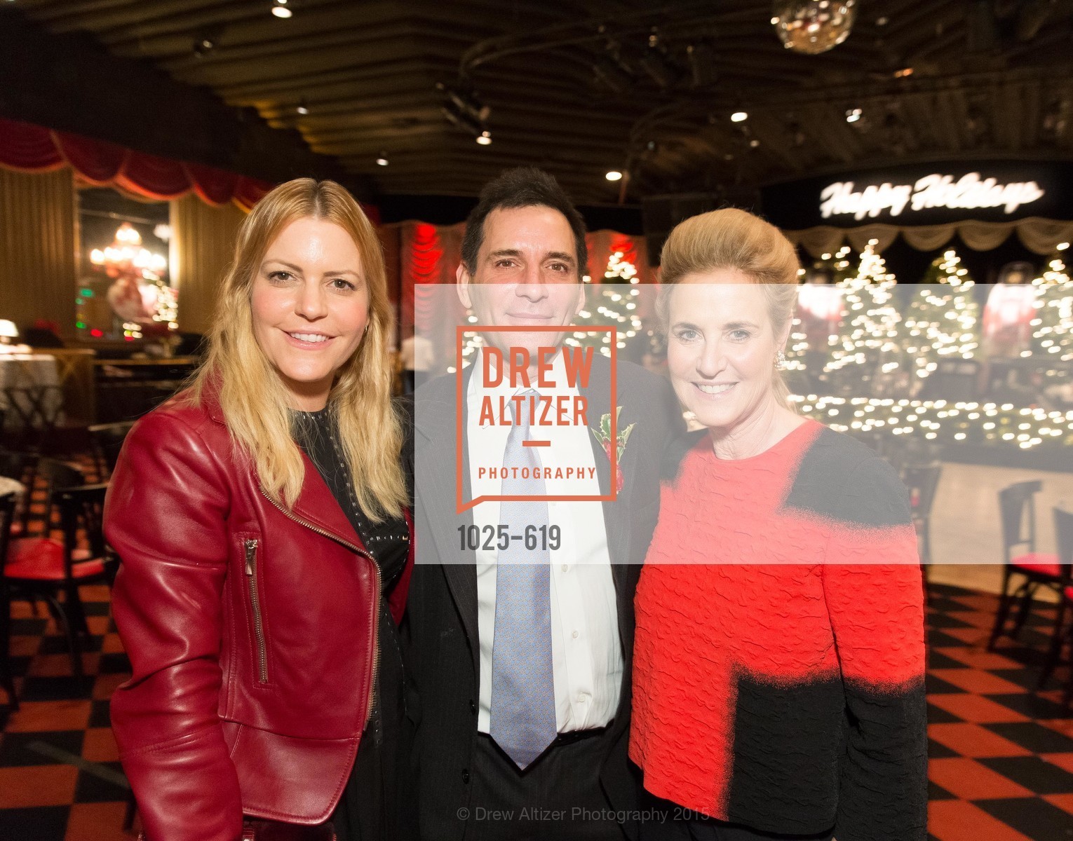 Suzanne Felson, Seth Matarasso, Lisa Goldman, Shansby/Matarasso Holiday Lunch, Bimbo's 365 Club. 1025 Columbus Ave, December 4th, 2015,Drew Altizer, Drew Altizer Photography, full-service agency, private events, San Francisco photographer, photographer california