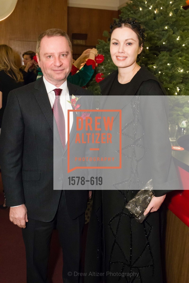 Serge Sorokko, Tatiana Sorokko, Shansby/Matarasso Holiday Lunch, Bimbo's 365 Club. 1025 Columbus Ave, December 4th, 2015,Drew Altizer, Drew Altizer Photography, full-service event agency, private events, San Francisco photographer, photographer California