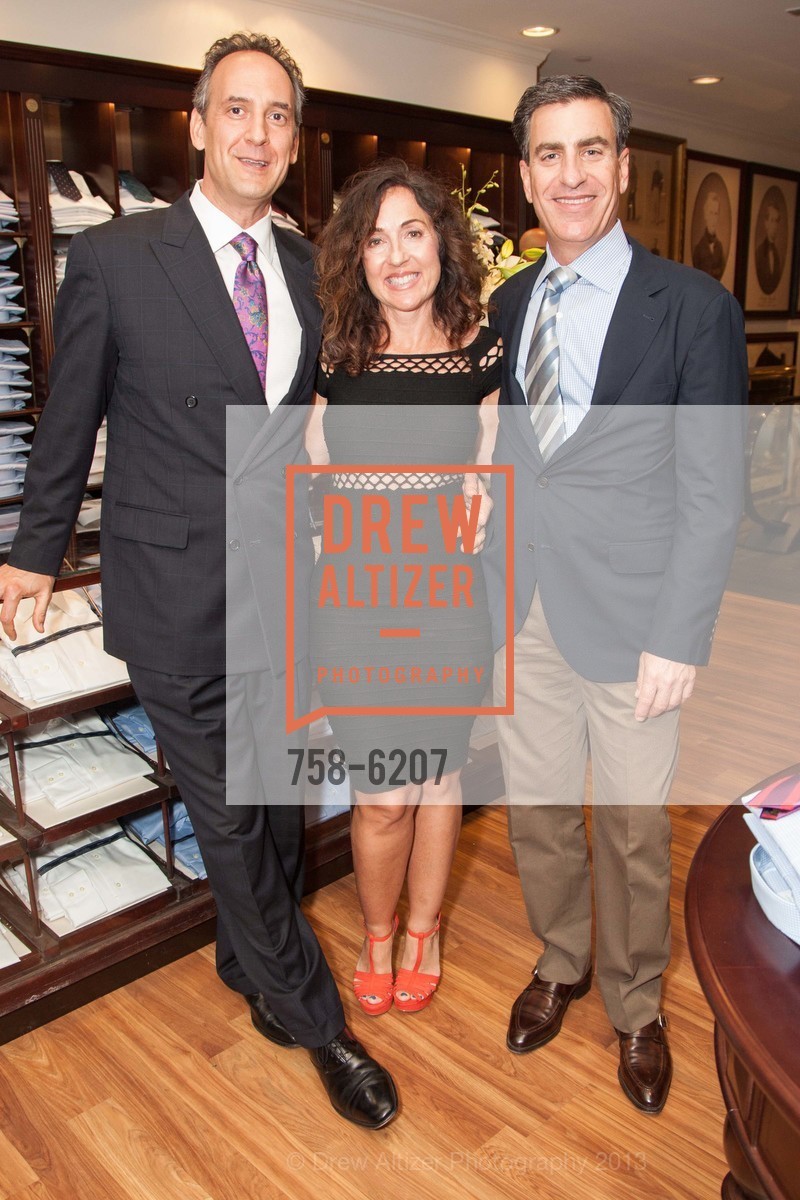 John Urben, Victoria Zitrin, Michael Franzia, SAN FRANCISCO FALL ANTIQUE SHOW at Brooks Brothers Benefiting Enterprise for High School Students, US, September 24th, 2013, Photo #758-6207 John Urben, Victoria Zitrin, Michael Franzia, Photo #758-6207