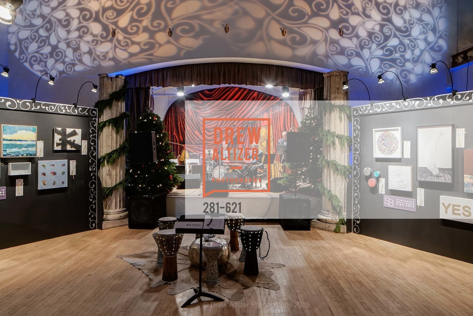 Atmosphere, Children of Shelters' Jingle and Mingle, Golden Gate Club. 135 Fisher Loop, December 3rd, 2015,Drew Altizer, Drew Altizer Photography, full-service agency, private events, San Francisco photographer, photographer california