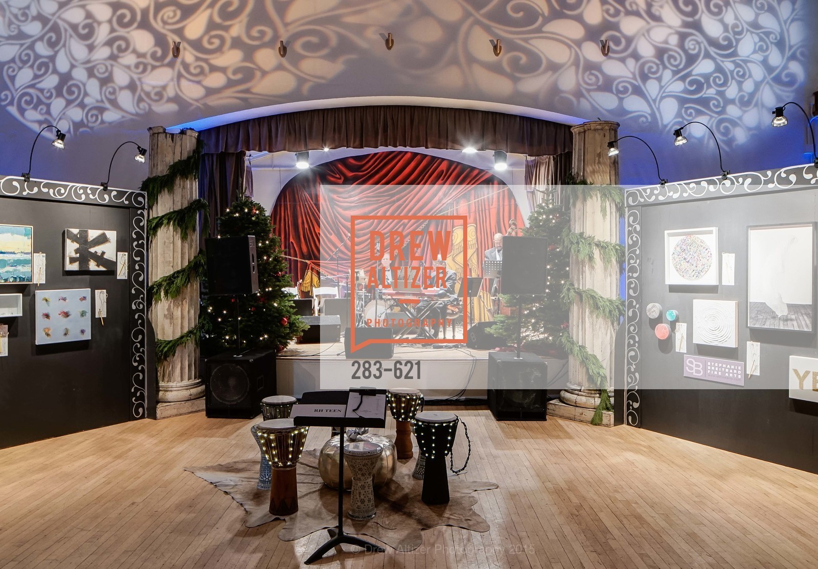 Atmosphere, Children of Shelters' Jingle and Mingle, Golden Gate Club. 135 Fisher Loop, December 3rd, 2015,Drew Altizer, Drew Altizer Photography, full-service agency, private events, San Francisco photographer, photographer california