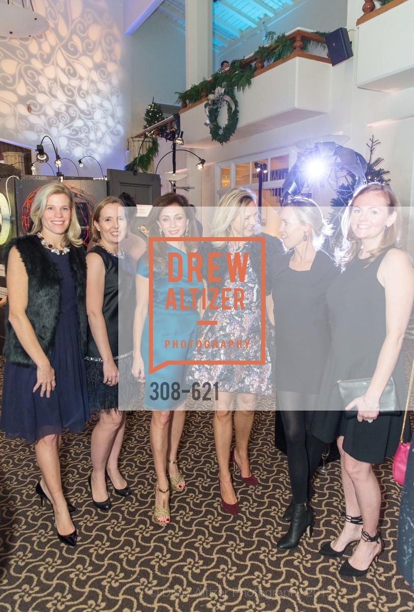 Liz Webb, Katie Rothschild, Maryam Muduroglu, Kate Sheridan Chung, Heidi Castelein, Katie Spalding, Children of Shelters' Jingle and Mingle, Golden Gate Club. 135 Fisher Loop, December 3rd, 2015,Drew Altizer, Drew Altizer Photography, full-service agency, private events, San Francisco photographer, photographer california