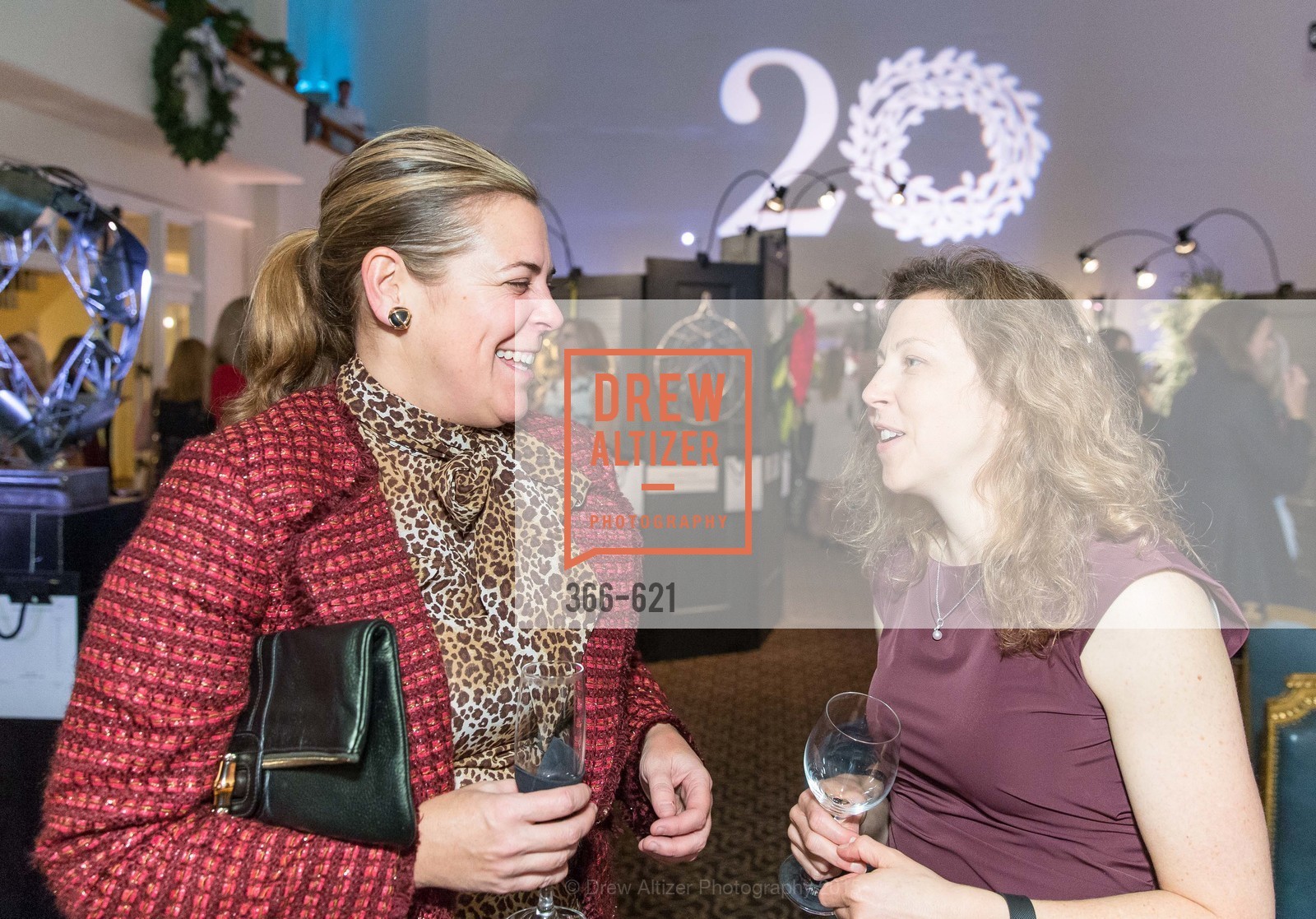Helene de Baubigny, Heather Natsch, Children of Shelters' Jingle and Mingle, Golden Gate Club. 135 Fisher Loop, December 3rd, 2015