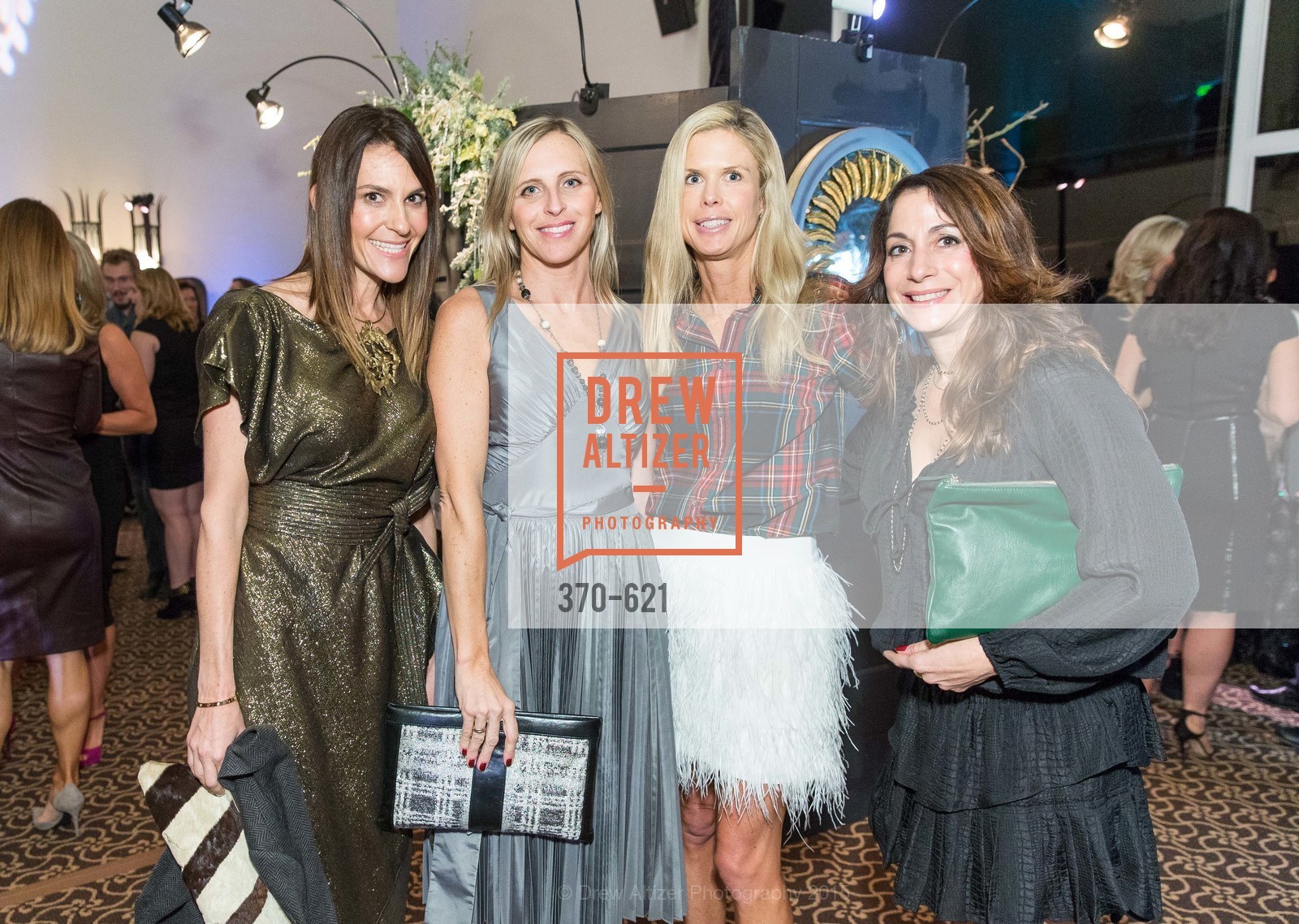 Nadine Curtis, Courtney Murphy, Courtney Leary, Elena Calabrese, Children of Shelters' Jingle and Mingle, Golden Gate Club. 135 Fisher Loop, December 3rd, 2015, Photo #370-621 Nadine Curtis, Courtney Murphy, Courtney Leary, Elena Calabrese, Photo #370-621
