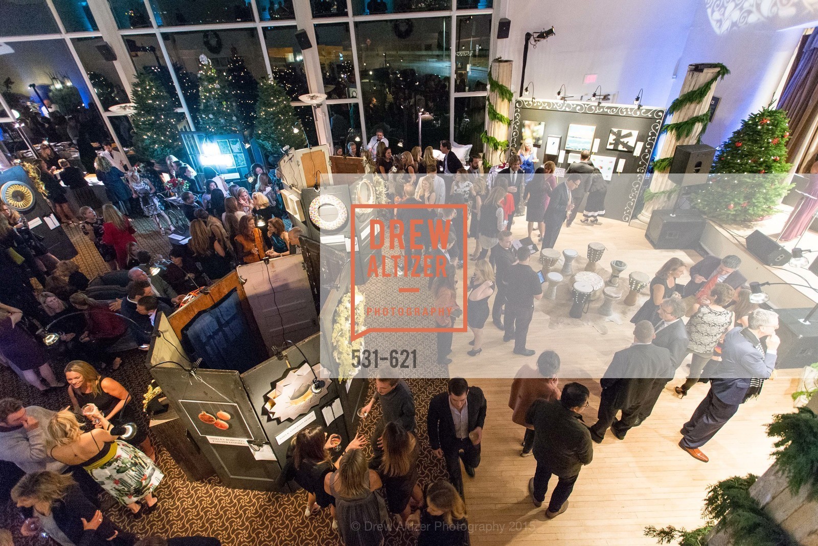 Atmosphere, Children of Shelters' Jingle and Mingle, Golden Gate Club. 135 Fisher Loop, December 3rd, 2015,Drew Altizer, Drew Altizer Photography, full-service agency, private events, San Francisco photographer, photographer california