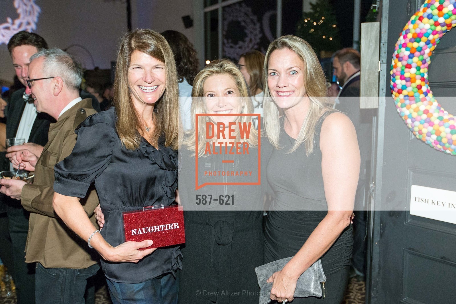 Martha Ehmann Conte, Kathryn Lasater, Ali Reeder, Children of Shelters' Jingle and Mingle, Golden Gate Club. 135 Fisher Loop, December 3rd, 2015, Photo #587-621 Martha Ehmann Conte, Kathryn Lasater, Ali Reeder, Photo #587-621