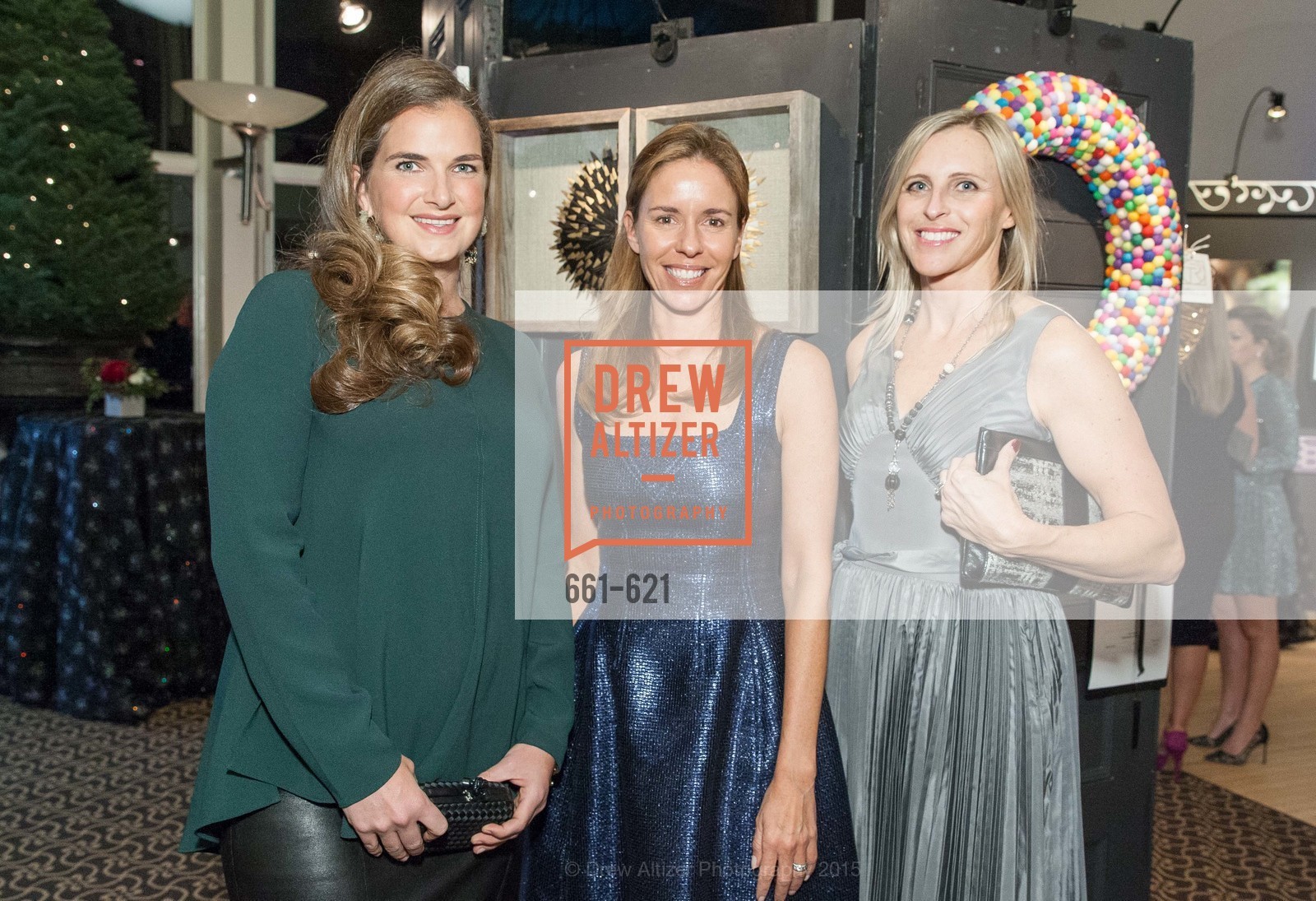 Wilhelmina Turkovich, Stephanie Plexico, Courtney Murphy, Children of Shelters' Jingle and Mingle, Golden Gate Club. 135 Fisher Loop, December 3rd, 2015,Drew Altizer, Drew Altizer Photography, full-service event agency, private events, San Francisco photographer, photographer California