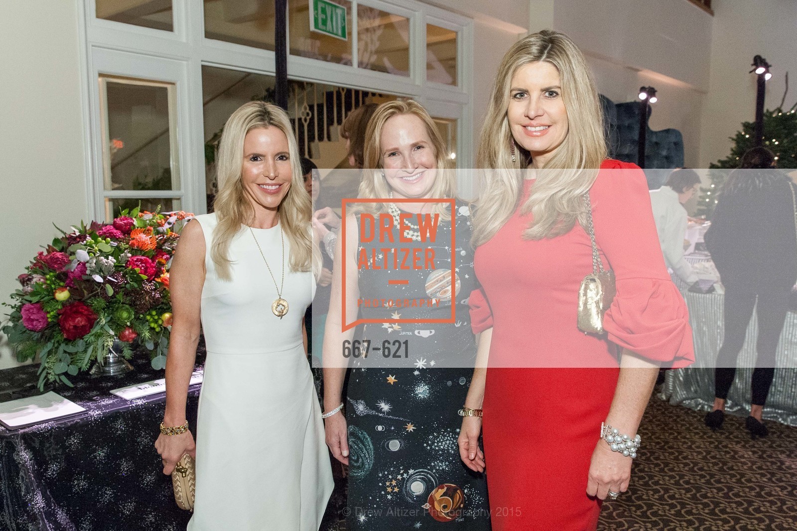 Lana Adair, Anne Pedrero, Suzanne Levit, Children of Shelters' Jingle and Mingle, Golden Gate Club. 135 Fisher Loop, December 3rd, 2015,Drew Altizer, Drew Altizer Photography, full-service event agency, private events, San Francisco photographer, photographer California