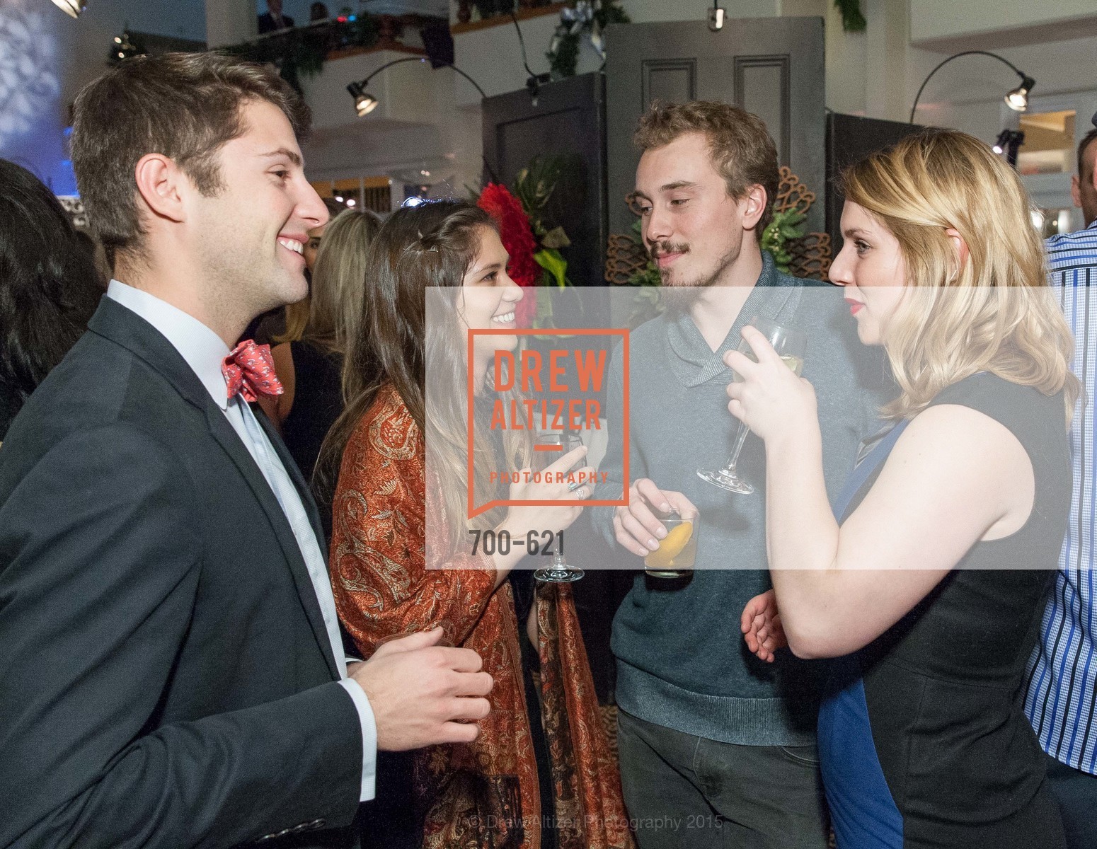 Max Bobinski, Ashley Corrigan, Benjamin Coney, Rachel Miller Crews, Children of Shelters' Jingle and Mingle, Golden Gate Club. 135 Fisher Loop, December 3rd, 2015,Drew Altizer, Drew Altizer Photography, full-service agency, private events, San Francisco photographer, photographer california