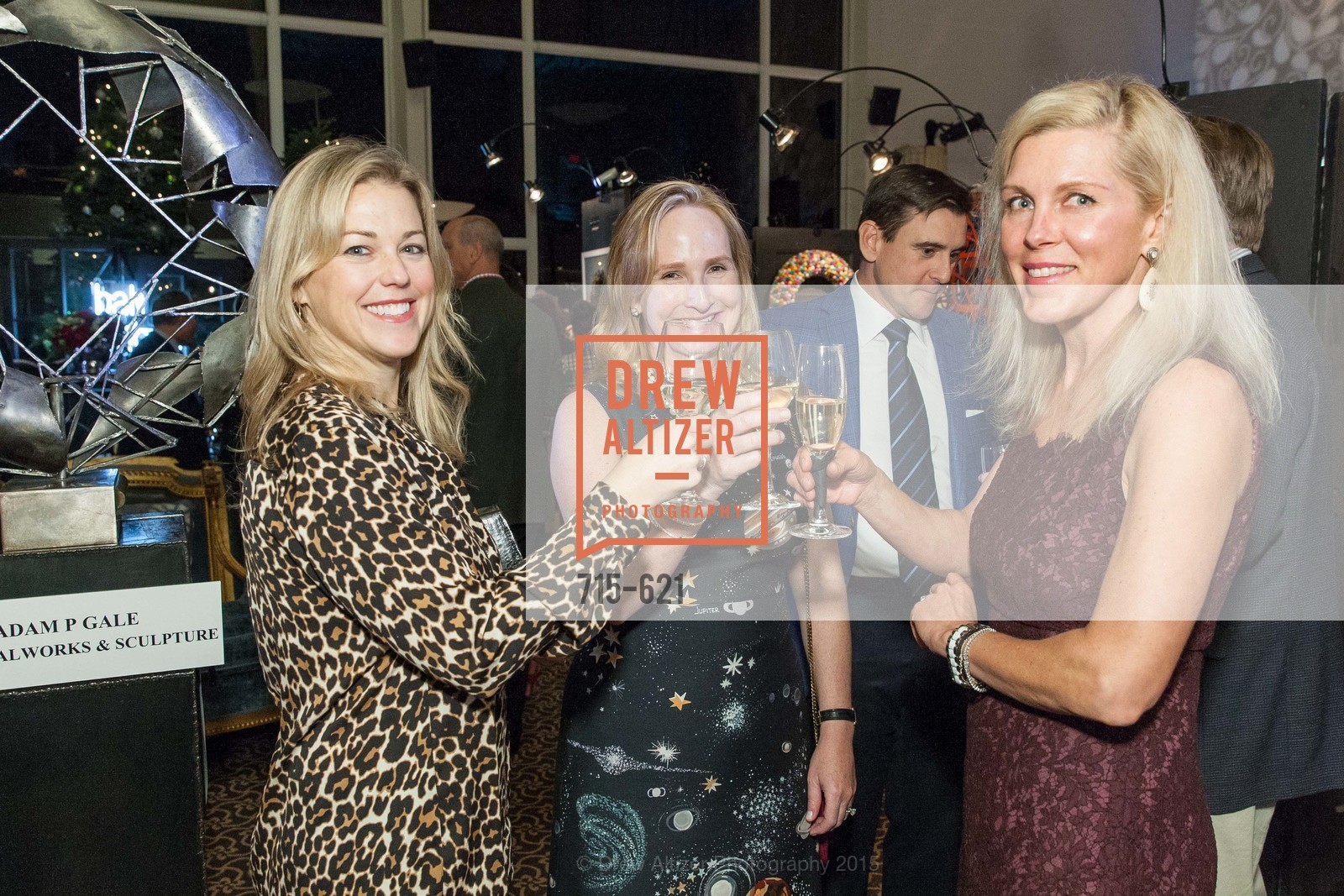Christina Dunning, Anne Pedrero, Holly Farrell, Children of Shelters' Jingle and Mingle, Golden Gate Club. 135 Fisher Loop, December 3rd, 2015,Drew Altizer, Drew Altizer Photography, full-service agency, private events, San Francisco photographer, photographer california