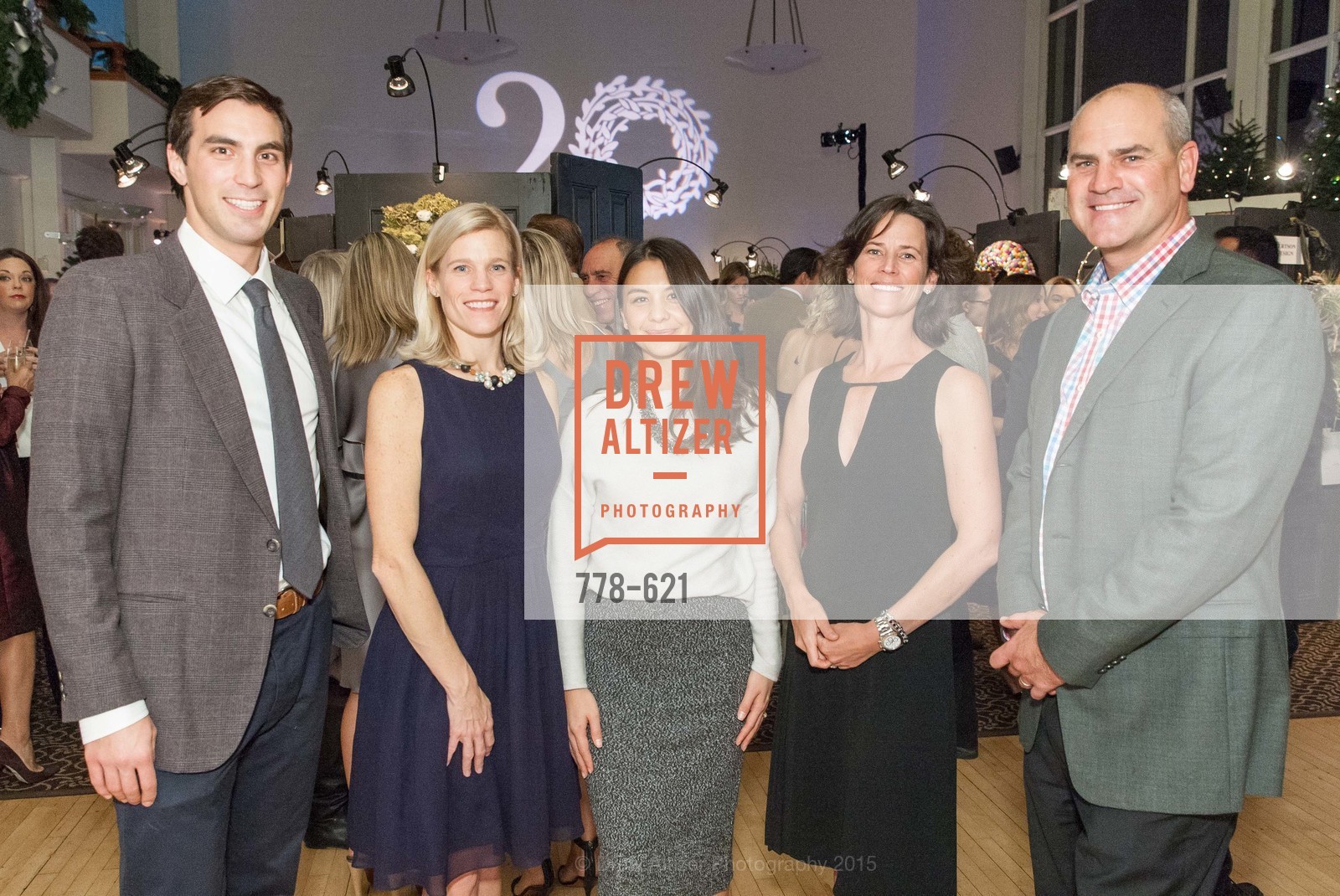 Ben Evers, Liz Webb, Sabrina Evers, Whitney Chiate, Gregory Chaite, Children of Shelters' Jingle and Mingle, Golden Gate Club. 135 Fisher Loop, December 3rd, 2015,Drew Altizer, Drew Altizer Photography, full-service agency, private events, San Francisco photographer, photographer california