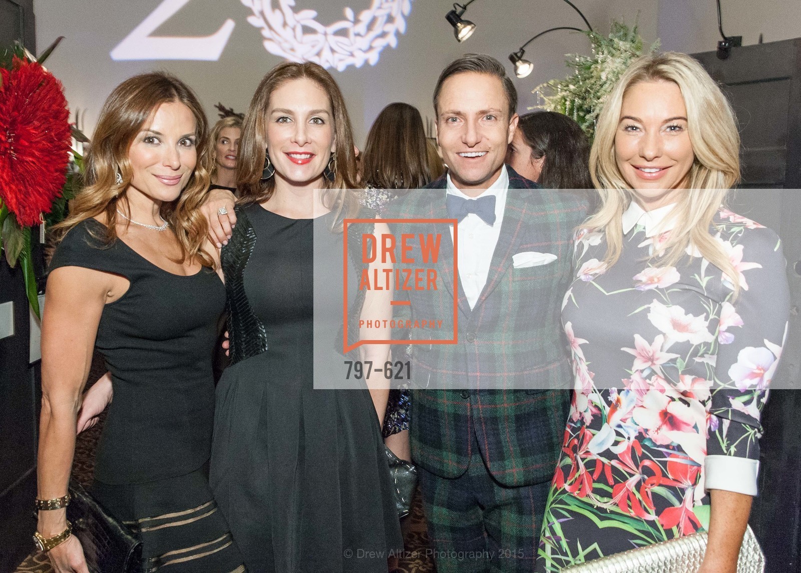 Claudia Ross, Stefanie Roumeliotes, Ken Fulk, Tiffany Cummins, Children of Shelters' Jingle and Mingle, Golden Gate Club. 135 Fisher Loop, December 3rd, 2015,Drew Altizer, Drew Altizer Photography, full-service agency, private events, San Francisco photographer, photographer california